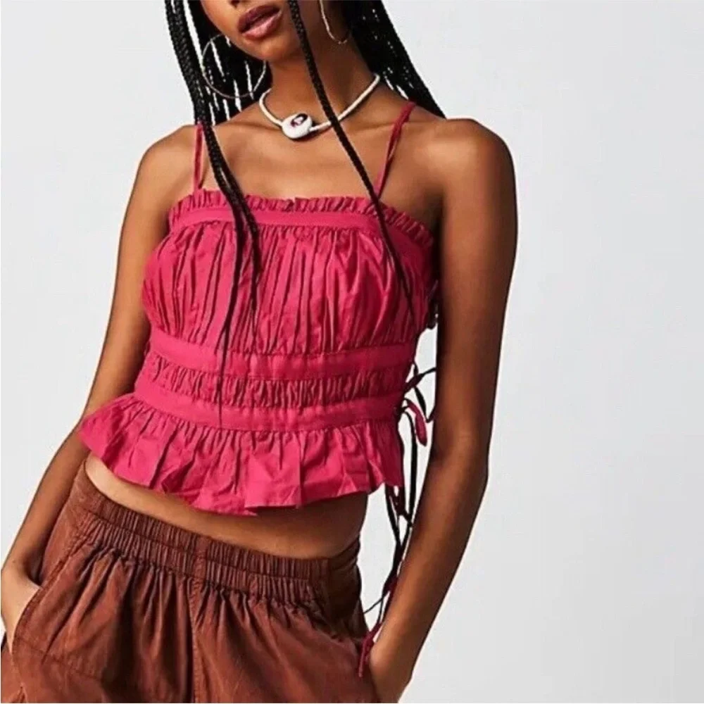 NWOT Free People Gabby Tube Top Punch Size Large